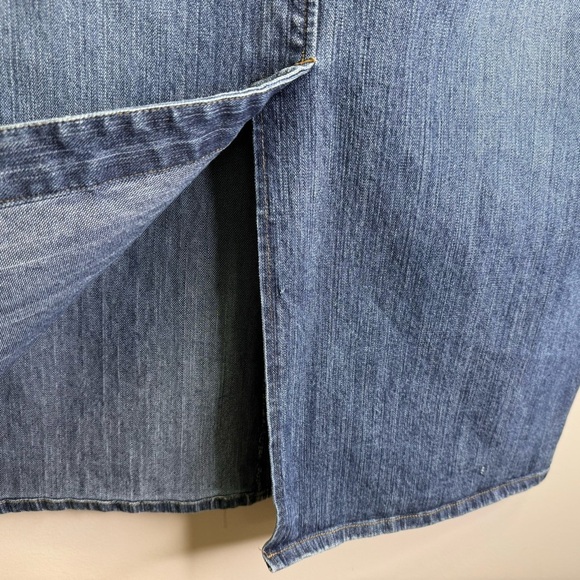 Vintage Blue Denim Maxi Skirt Size 18 Casual - Picture 7 of 16